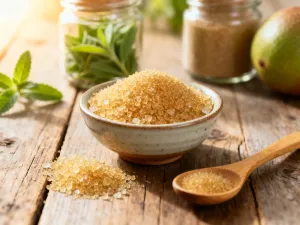 Różne rodzaje nasion, w tym chia i babka płesznik, umieszczone w ceramicznych miseczkach na drewnianym stole.